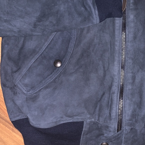 New Polo Ralph Lauren Goat Suede Aviator Bomber Jacket - Picture 3 of 7